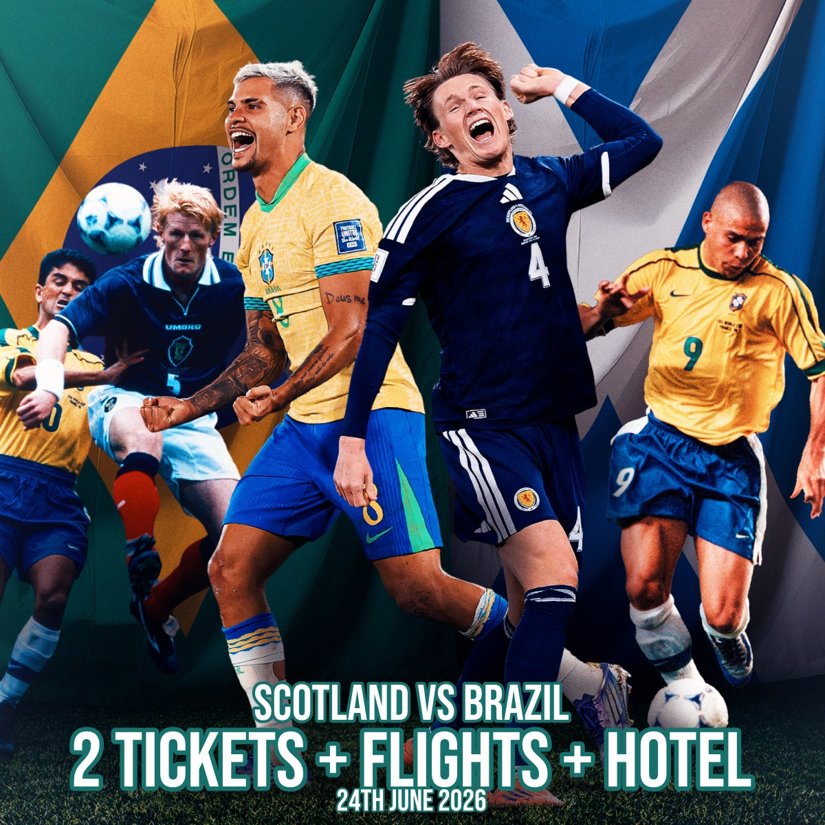Scotland vs Brazil World Cup Package for 2