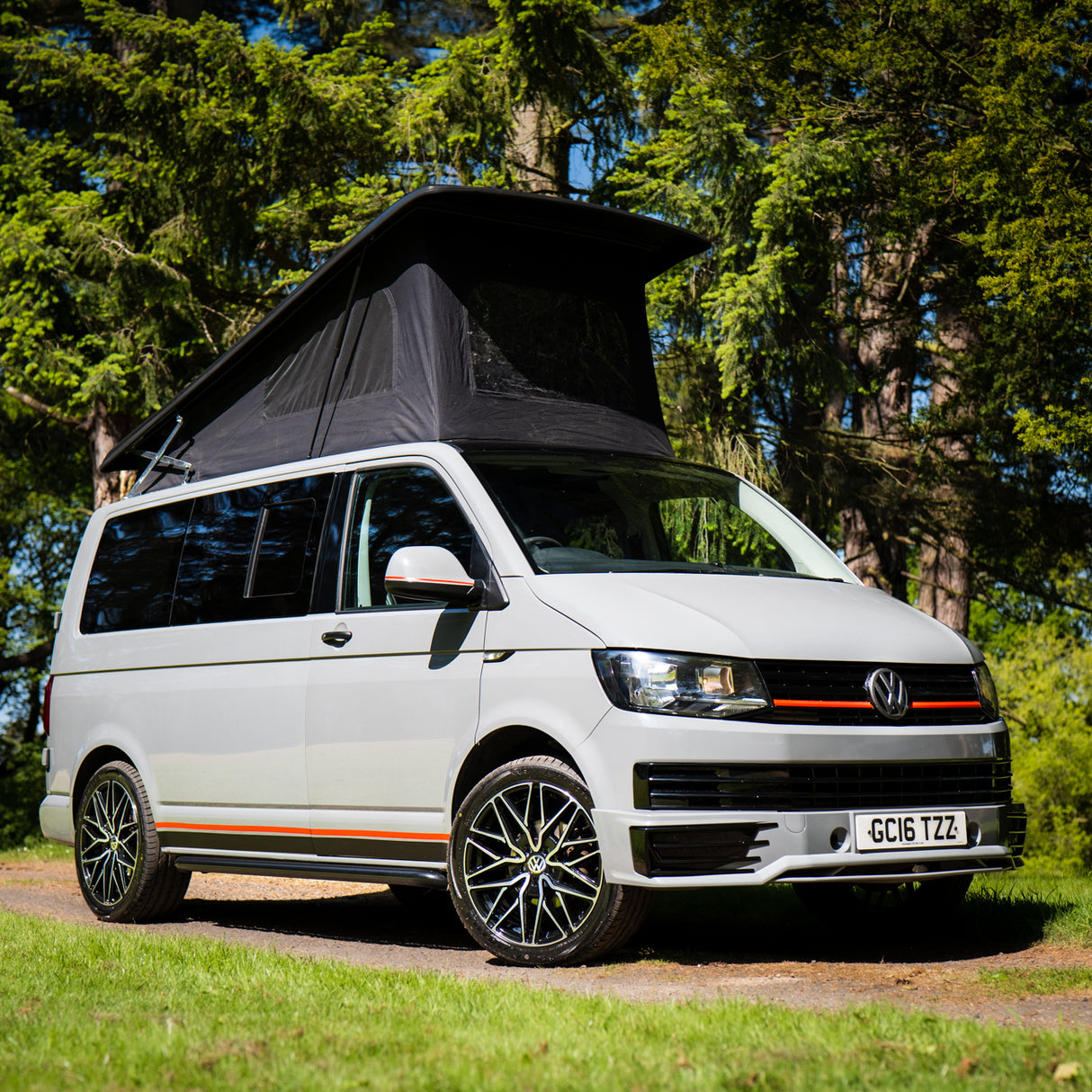 The Ultimate 4 berth Volkswagen T6 Campervan with Pop up roof