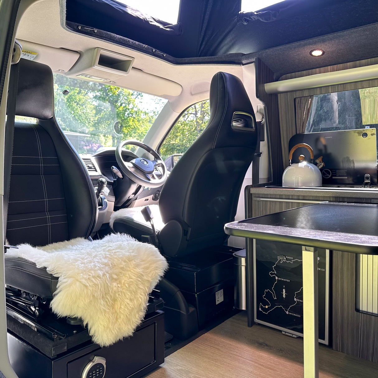 The Ultimate 4 berth Volkswagen T6 Campervan with Pop up roof