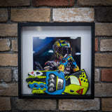 3D Box Frame Wall Art - Valentino Rossi VR46 Glove! - 10th Oct