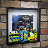 3D Box Frame Wall Art - Valentino Rossi VR46 Glove! - 10th Oct