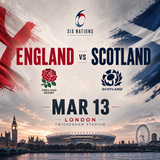 England vs Scotland Six Nations Tickets + Overnight Stay for 2