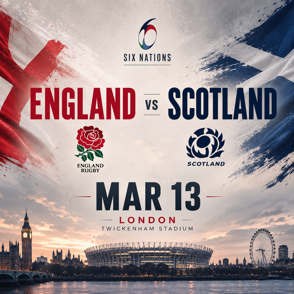 England vs Scotland Six Nations Tickets + Overnight Stay for 2