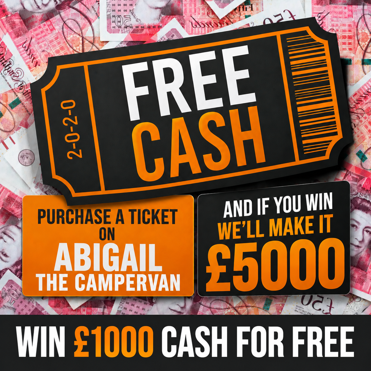 FREE TO ENTER - £1000 CASH