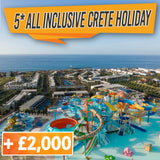 Super Lux 5* All Inclusive 7 night Crete Holiday for 4 + £2,000!