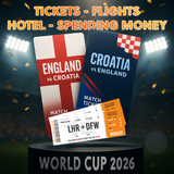 England vs Croatia World Cup Package for 2
