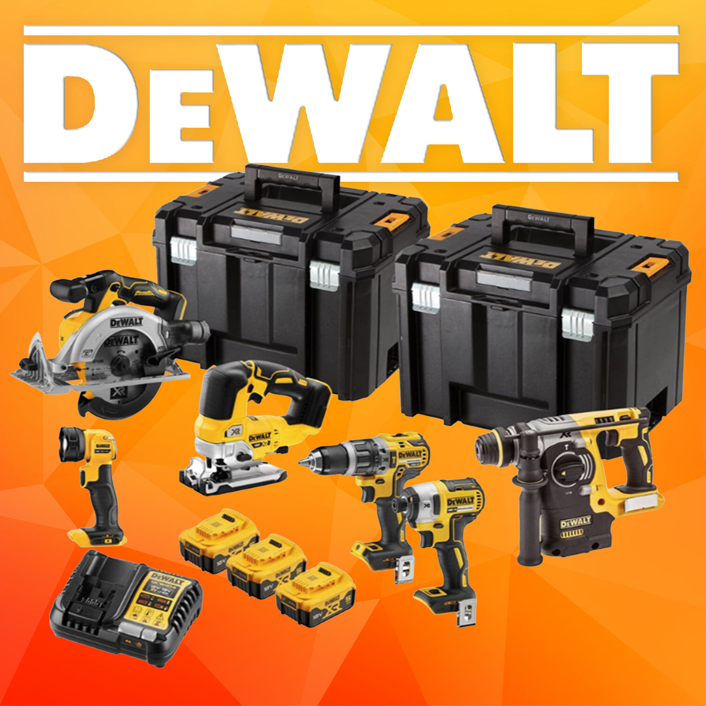 6 PIECE DEWALT CORDLESS TOOL KIT - 12th Oct 25