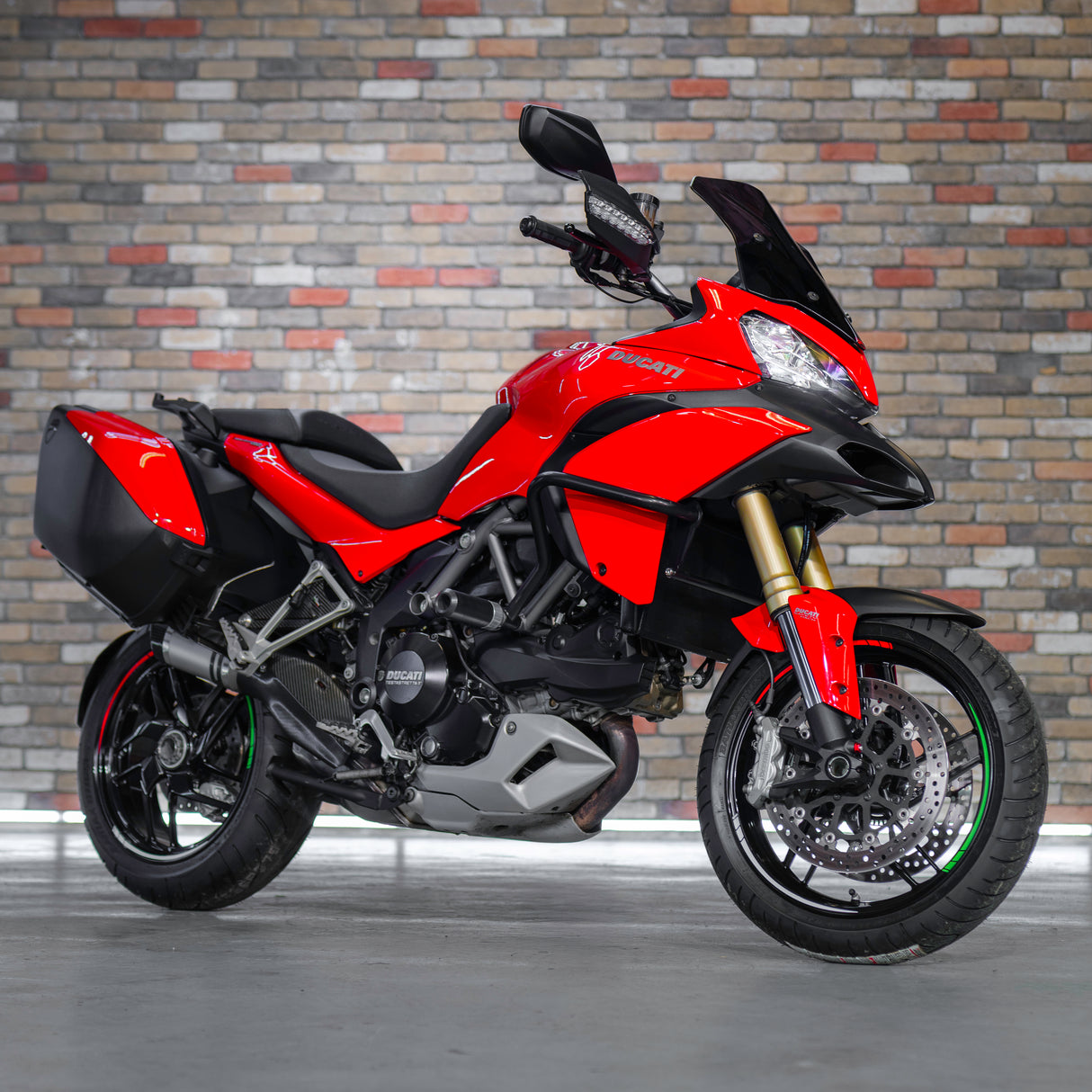 Ducati Multistrada 1200 with luggage