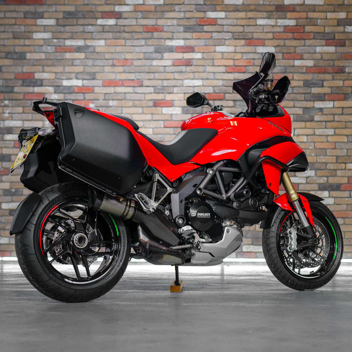 Ducati Multistrada 1200 with luggage