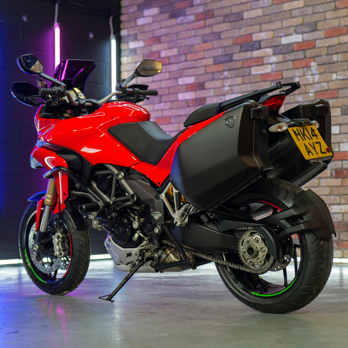 Ducati Multistrada 1200 with luggage