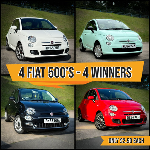 FIAT 500 BONANZA - 4 CARS - 4 WINNERS!