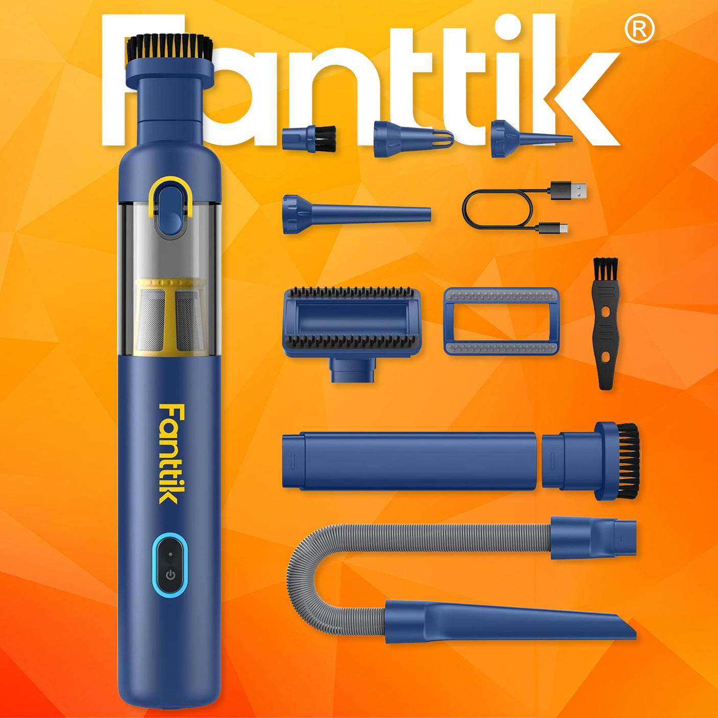 Fanttik 4-in-1 Portable Mini Cordless Handheld Vacuum