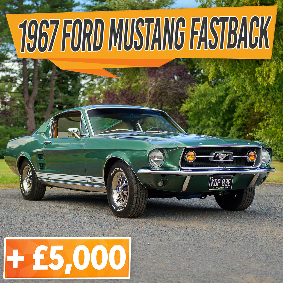 Fully Restored 1967 Ford Mustang Fastback 390 V8 GTA Auto + £5000