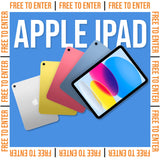 FREE TO ENTER - Apple iPad - 29th Aug 25