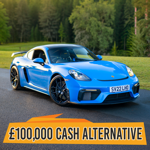 2022 Porsche GT4 + £10k or £100,000 cash alt