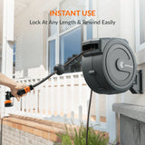 Giraffe Tools Wall Mounted Retractable Hose Reel