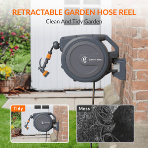 Giraffe Tools Wall Mounted Retractable Hose Reel