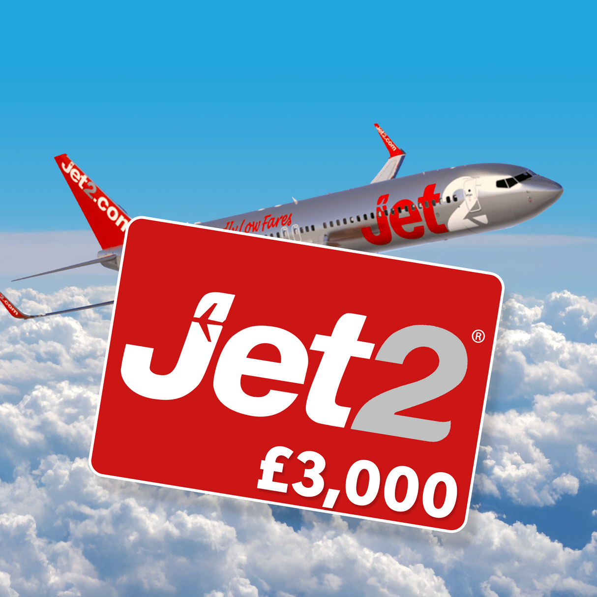 £3,000 Jet2 Holiday Voucher - 16th Feb 2025