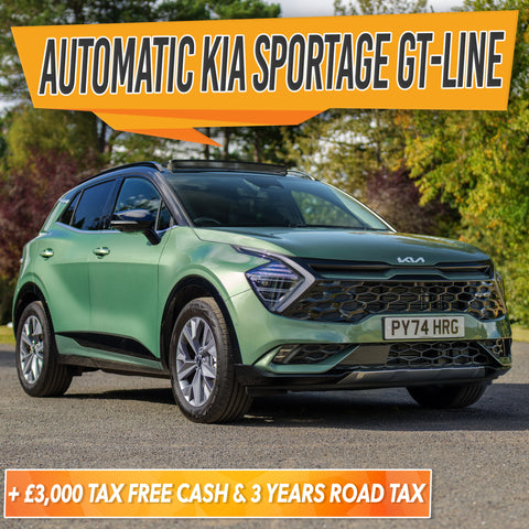 Low Mileage 2024 Kia Sportage Hybrid GT-Line S + £3k cash + 3 years road tax