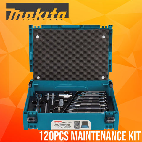 Makita 120 Piece Maintenance Kit with MAKPAC Case - 3rd March 24