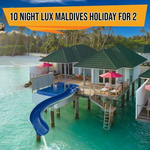 10 night luxury Maldives All inclusive Holiday with Water Villa for 2 + £2000