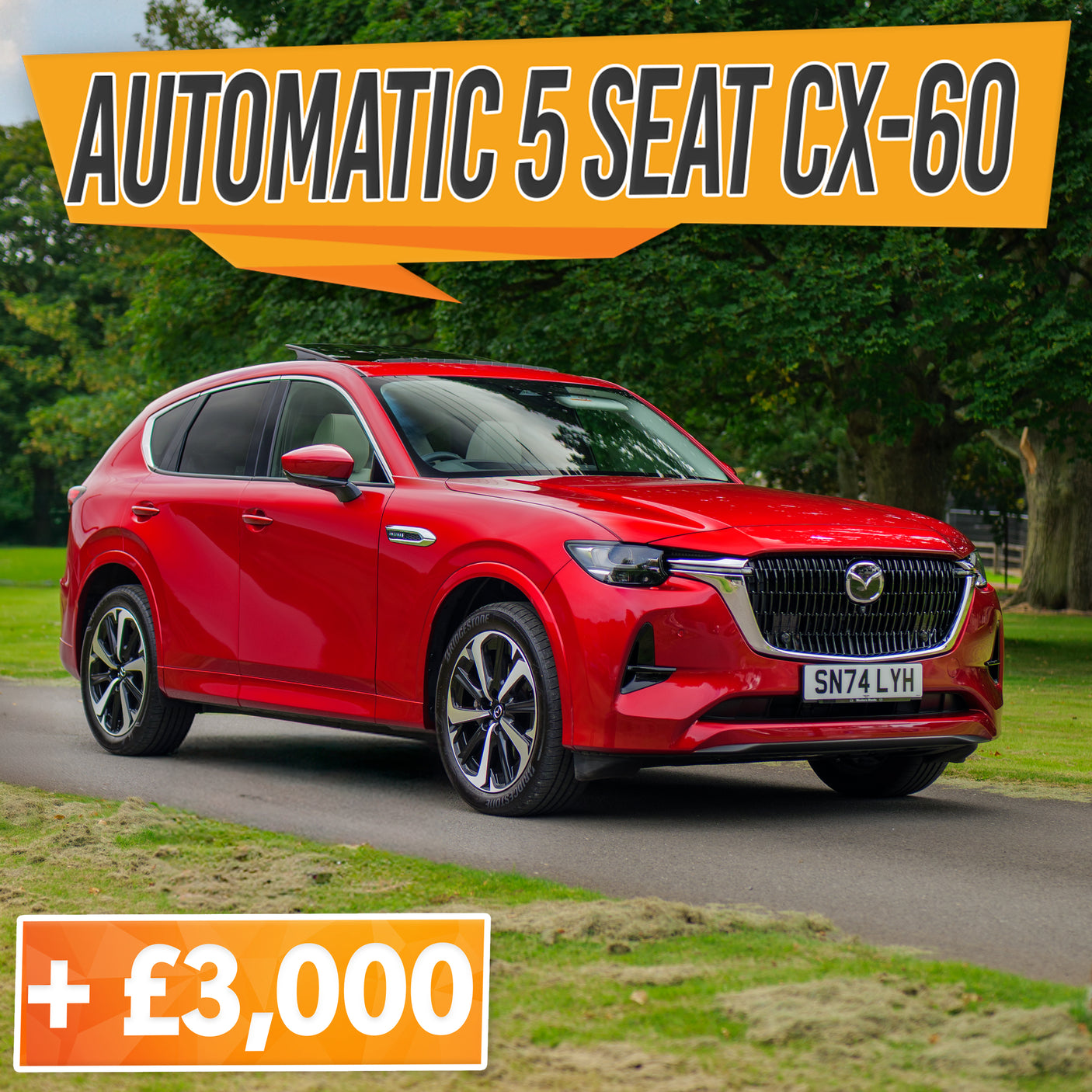2024 Automatic Mazda CX-60 + £3000 cash