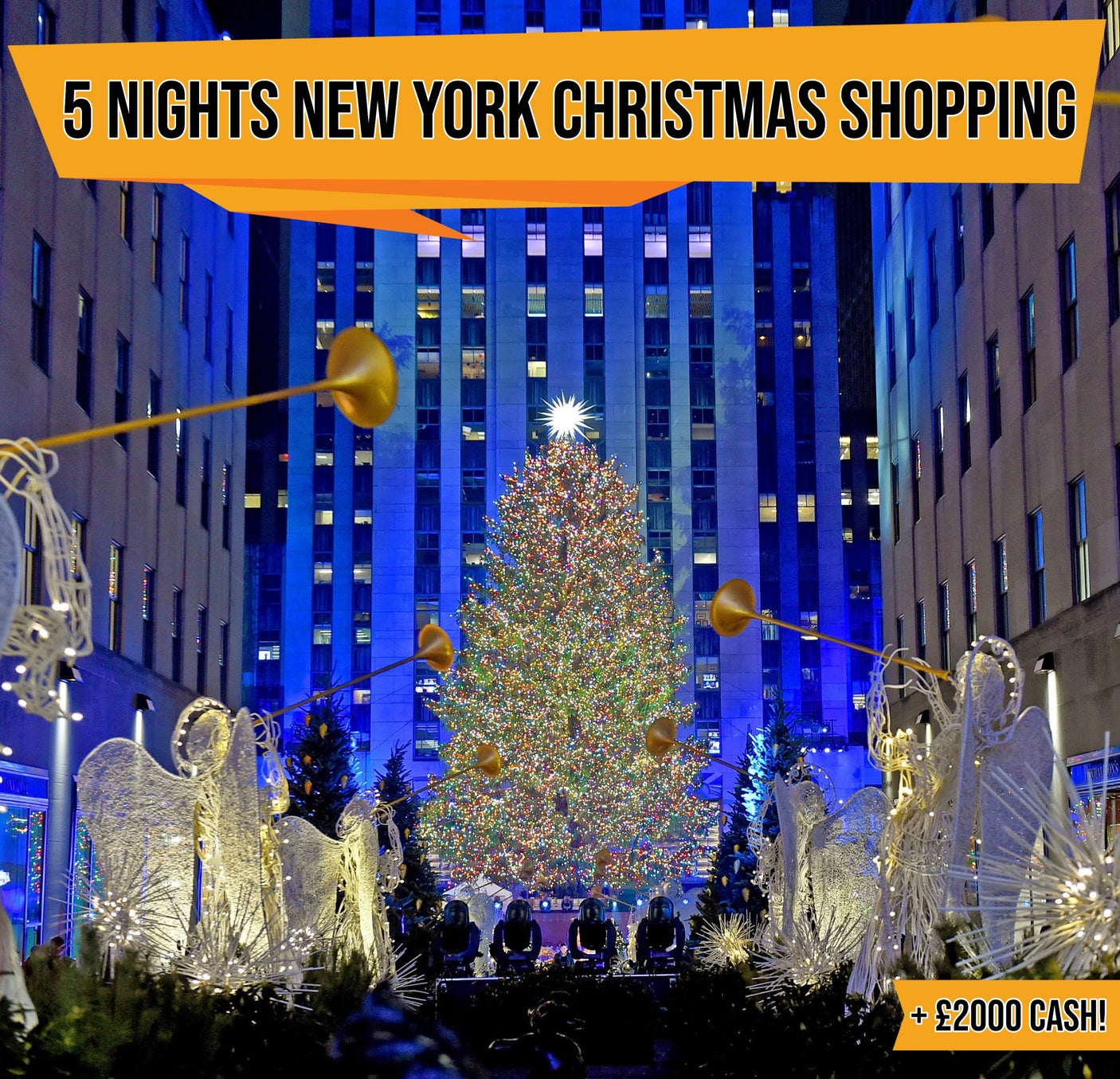 5 Night Christmas New York Shopping Holiday + £2000 Spending Cash! - 31st Aug 25