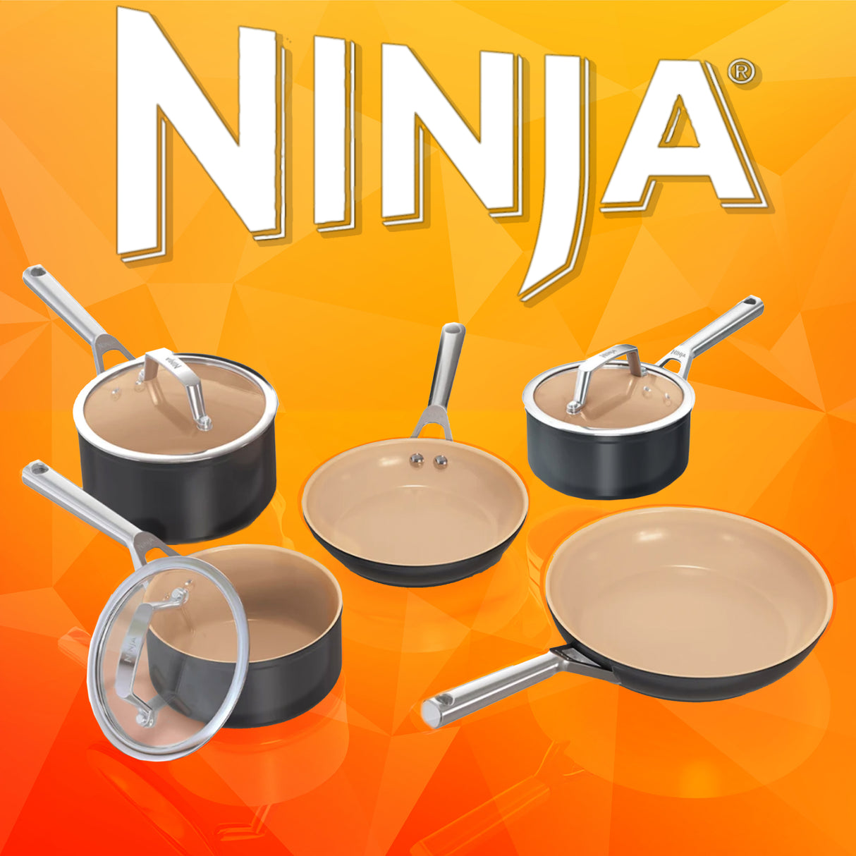 Ninja Extended Life Ceramic 5-Piece Pan Set - 9th Mar 25