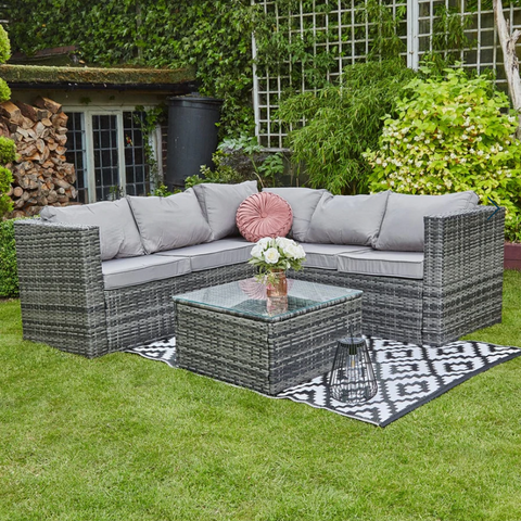 5 Seater Rattan Garden Furniture Set & Patio Heater - 21st May