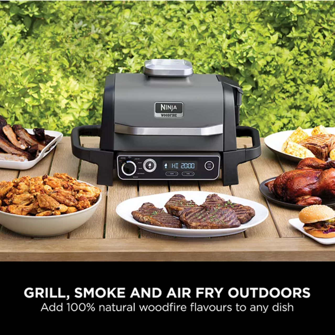 Ninja Woodfire Outdoor Grill 1st Look & Cook Air Fryer Smoked Potato Wedges  