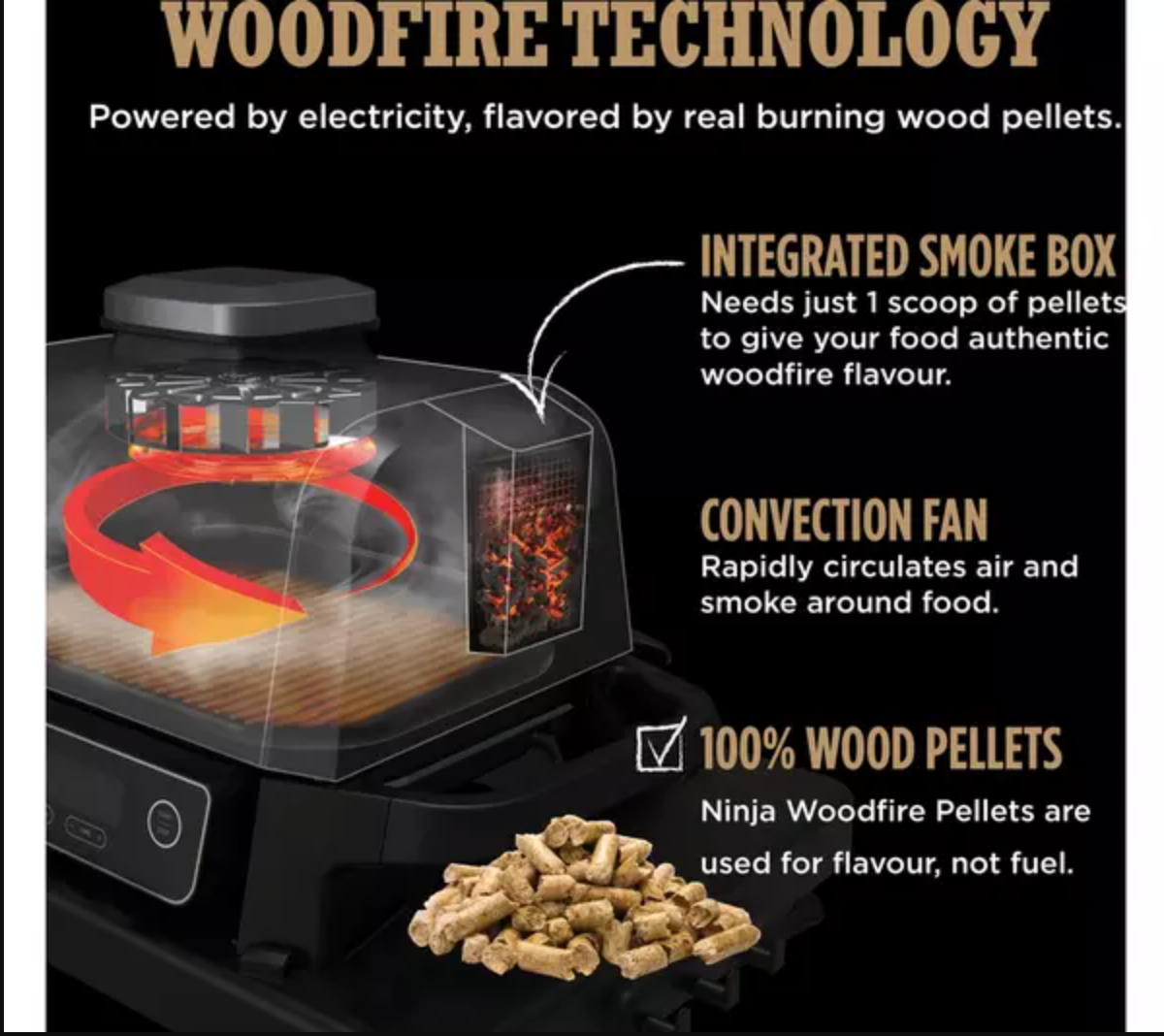 Ninja Woodfire Electric BBQ Grill & Smoker - 2nd July