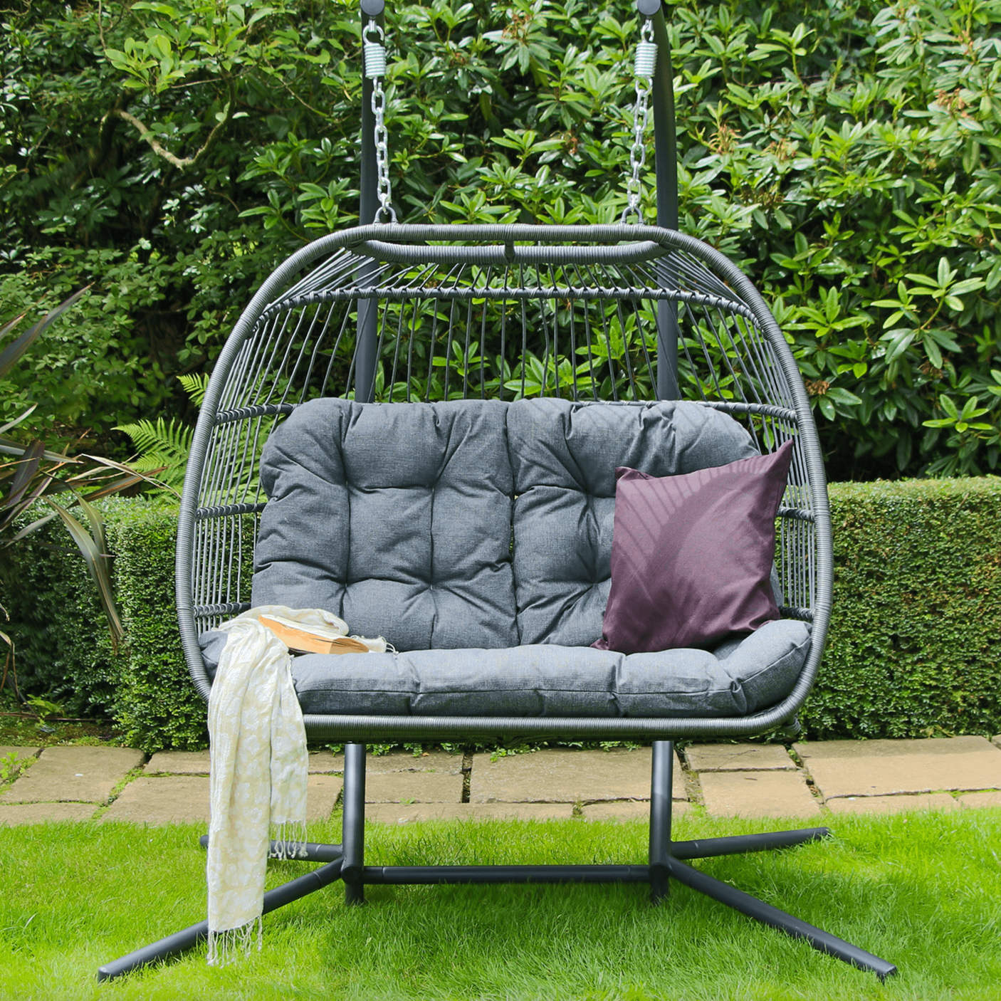 Folding Double Hanging Egg Chair - 20th Jul 25