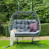 Folding Double Hanging Egg Chair - 20th Jul 25