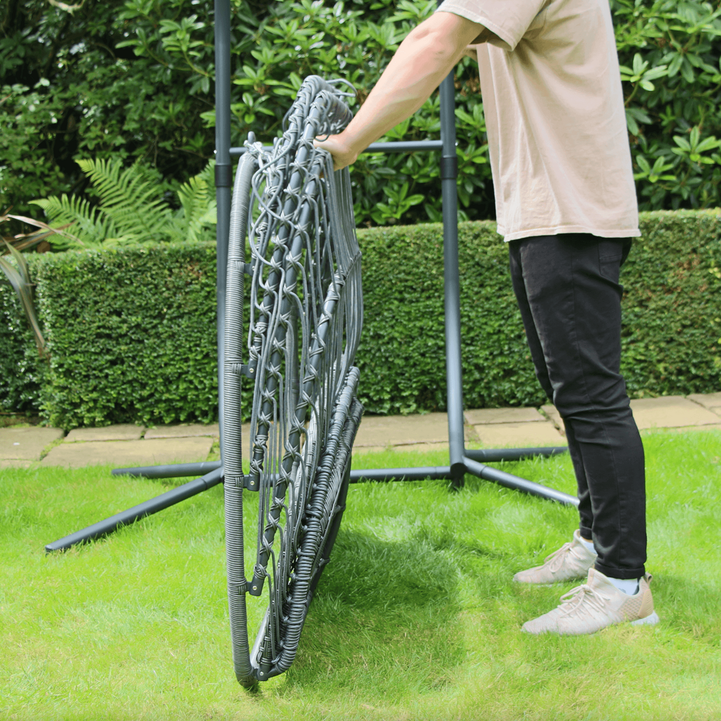 Folding Double Hanging Egg Chair - 20th Jul 25