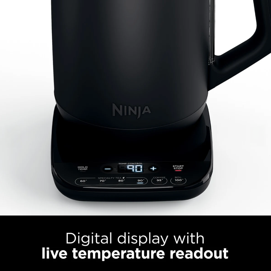 Ninja Black Perfect Temperature Kettle - Rapid Boil  - 19th Nov