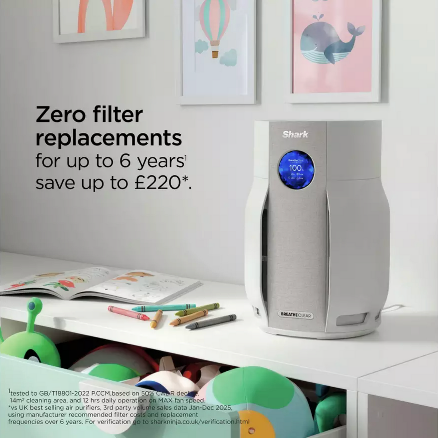 Shark BreatheClear with NeverChange6 Air Purifier