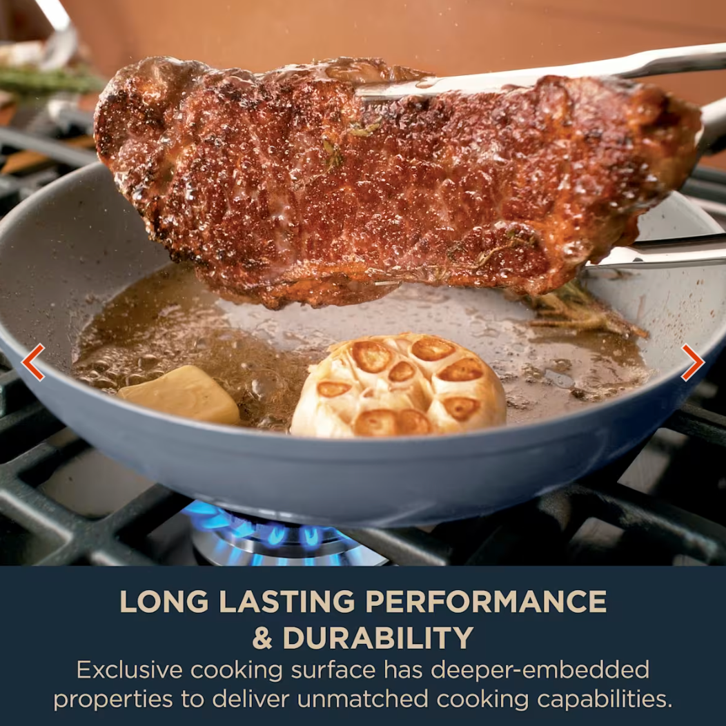 Ninja Ceramic 5-Piece Pan Set and Knife Block