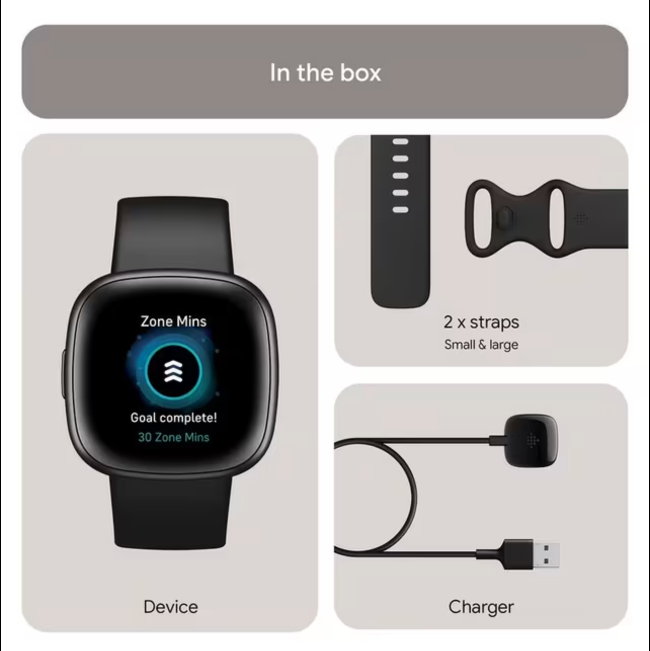 FitBit Versa 4 Health & Fitness Smartwatch - Any Colour*