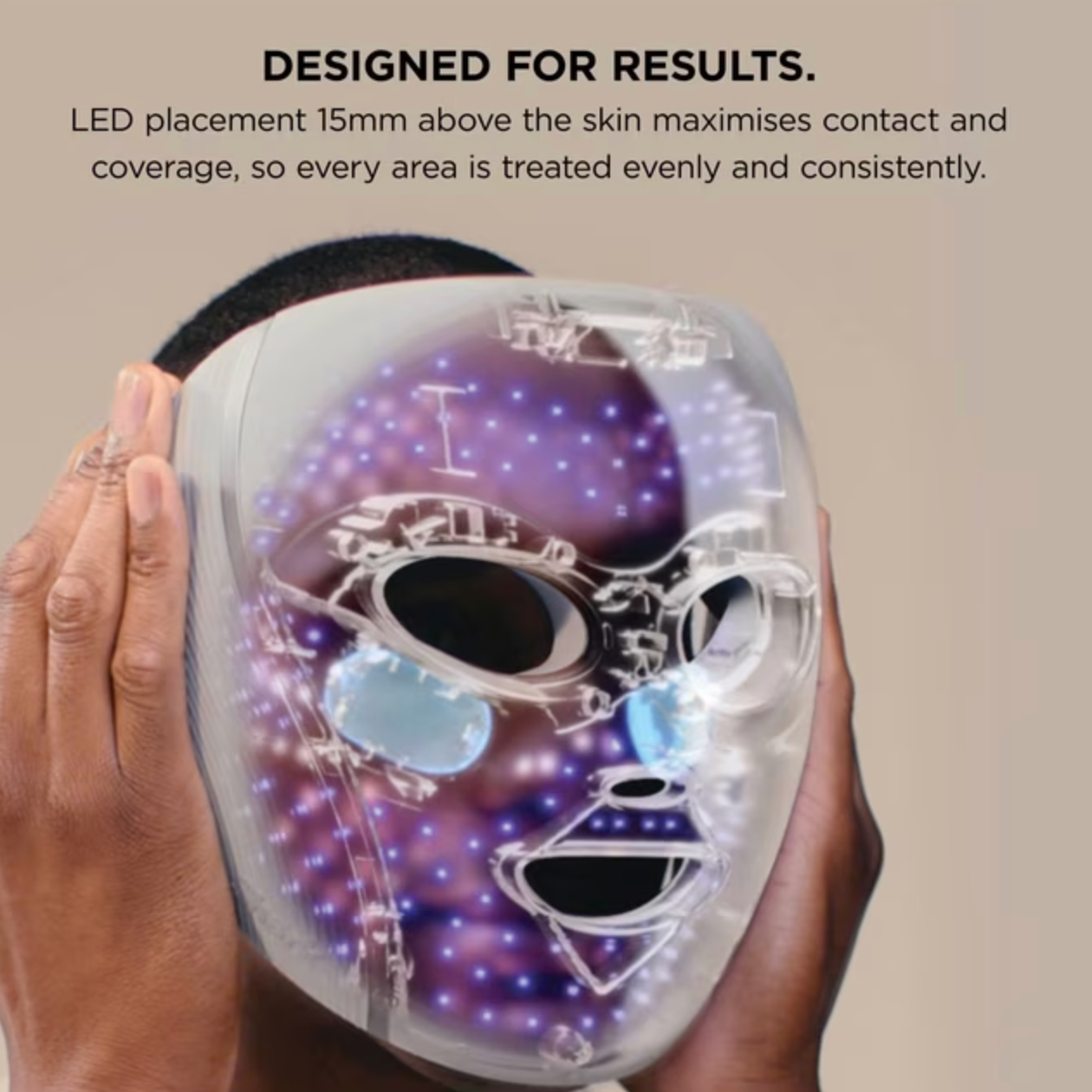 NEW Shark CryoGlow PLUS wider coverage LED Light Therapy Face Mask
