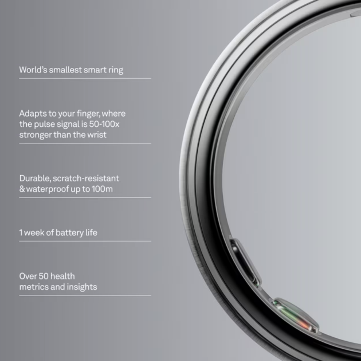 Oura Ring 5 Health & Fitness Tracker Smart Ring - Any colour*