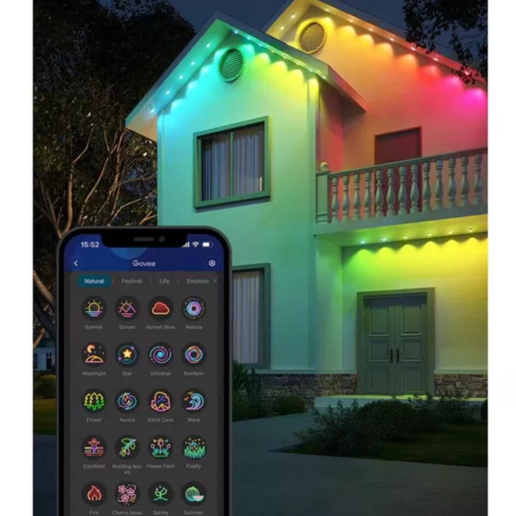 GOVEE RGBIC Smart LED Permanent Outdoor Lights - 30 m