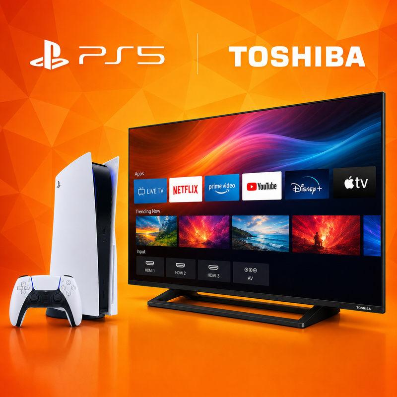 Sony PS5 + Toshiba 55" 4K TV MEGA BUNDLE