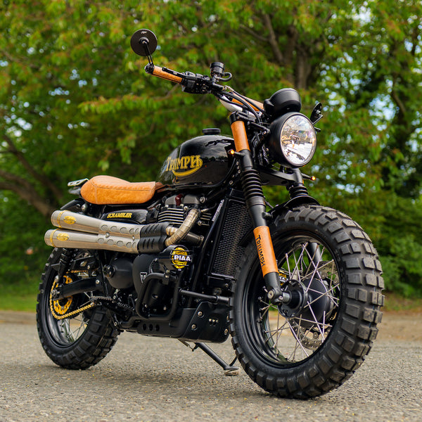 Wide Wheel Triumph Scrambler 900