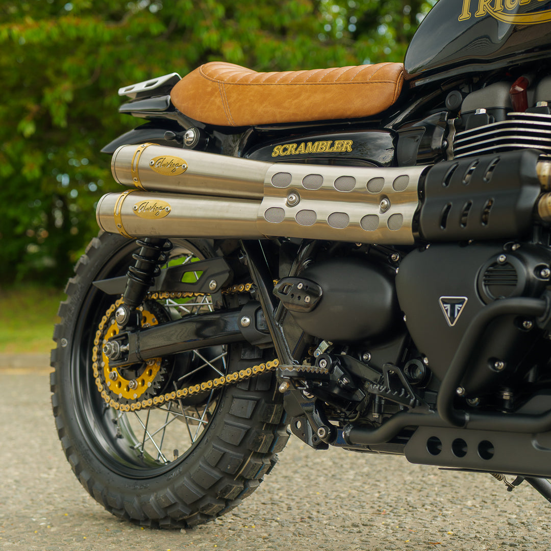 Custom Wide Wheel Triumph Scrambler 900