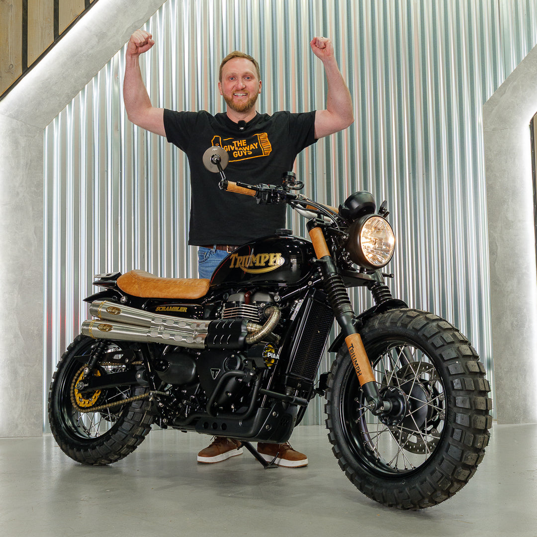 Custom Wide Wheel Triumph Scrambler 900