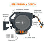 Giraffe Tools Wall Mounted Retractable Hose Reel