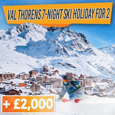 Ultimate Val Thorens 7-Night Ski Holiday for 2 + £2,000 Cash!