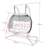 Folding Double Hanging Egg Chair