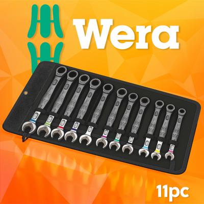 Wera 11 Piece Joker Combination Ratchet Wrench Set