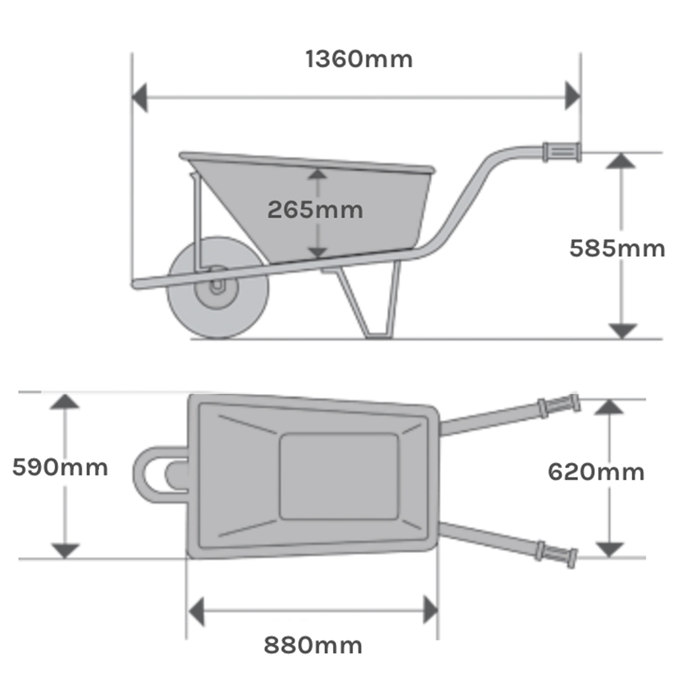 Endurance Heavy Duty Galvanised Wheelbarrow